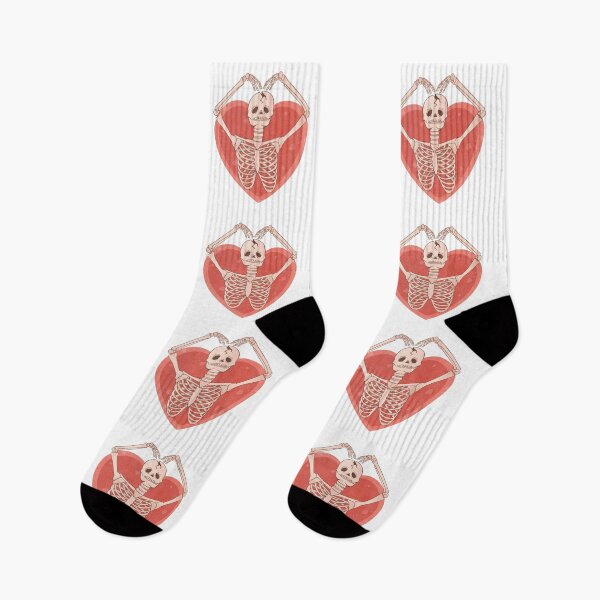 Item preview, Skeleton-Heart-Valentine - Retro - skeleton valentine retro design designed and sold by Dominika Farkašová.