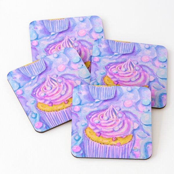 Item preview, Cupcake dessert watercolor food painting. designed and sold by happiartworks .