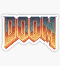 Doom - RETRO LOGO - Sticker
