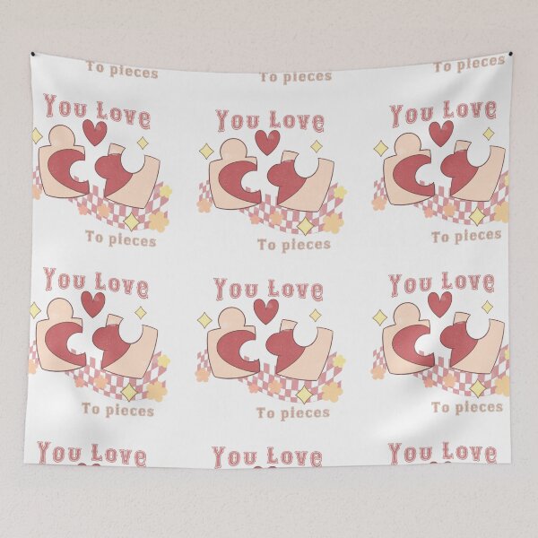 Item preview, You-Love-to-Pieces-Retro - valentine retro design designed and sold by Dominika Farkašová.