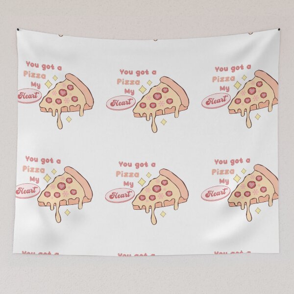 Item preview, You-Got-Pizza-My-Heart -  valentine retro design designed and sold by Dominika Farkašová.