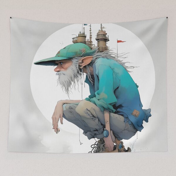 Item preview, old man fantasy  designed and sold by aliraweb.