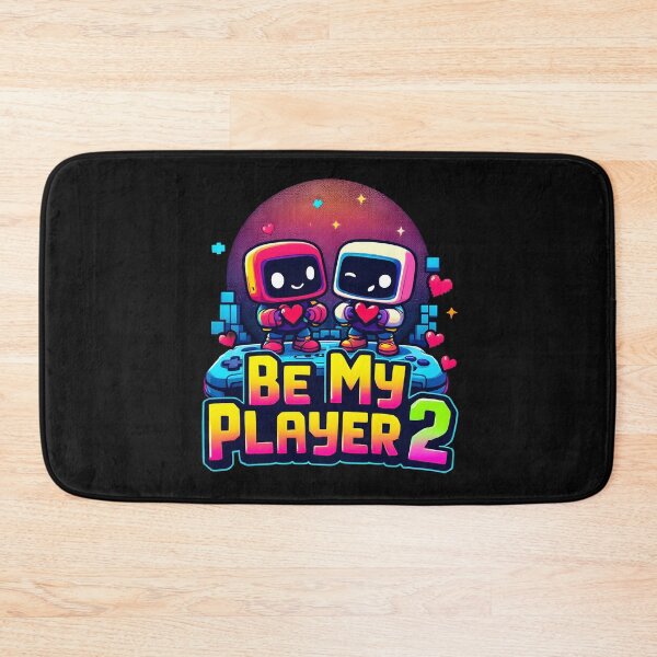 Item preview, Be My Player 2 - Retro Valentine's Day Robot Design by LaLi Designs designed and sold by LaLi-Designs.