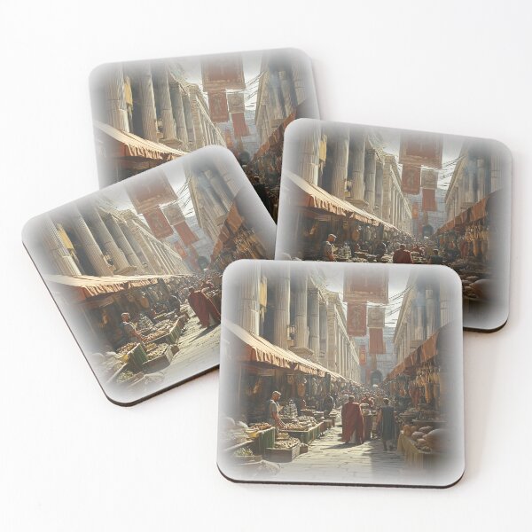 Item preview, Bustling Ancient Roman Marketplace designed and sold by Growntor.