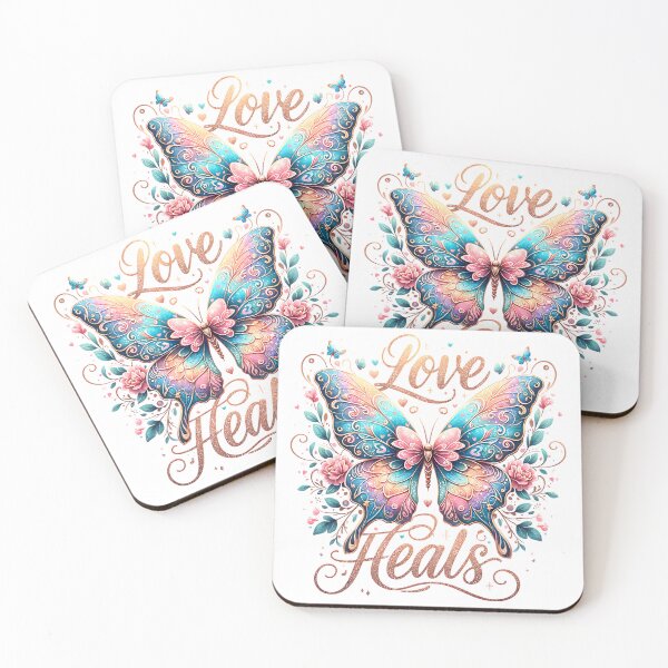 Item preview, Kopie von Kopie von Kopie von Floral Butterfly Watercolor Design with Flowers in Pink and Blue Colors designed and sold by Kathleen Weinert.