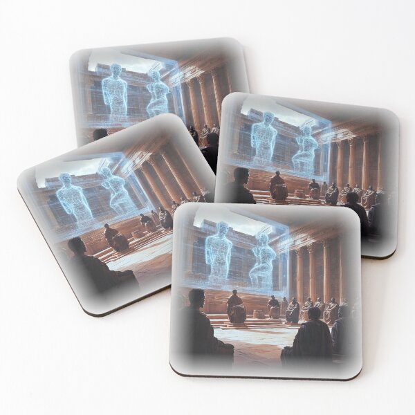 Item preview, Holographic Statues in Roman Council Hall designed and sold by Growntor.