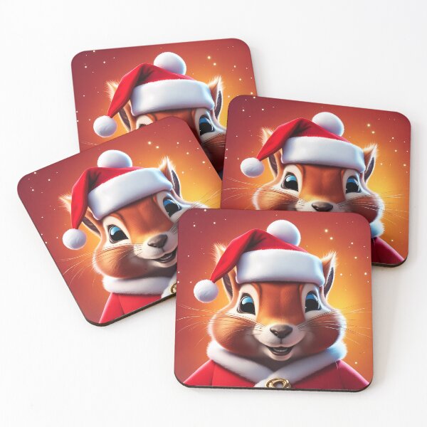 Artikelvorschau, Eichhörnchen als Weihnachtsmann entworfen und verkauft von Colin Bentham.