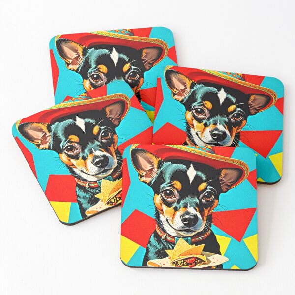 Item preview, Retro Colorful Yo Quiero Taco Bell Chihuahua Taco Bell Dog  designed and sold by Earth Nature Creations.