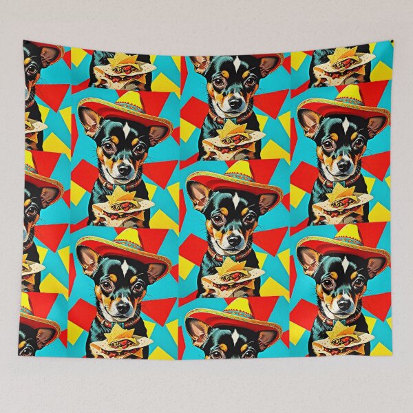 Item preview, Retro Colorful Yo Quiero Taco Bell Chihuahua Taco Bell Dog  designed and sold by Earth Nature Creations.