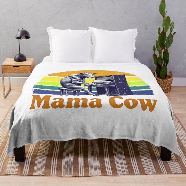 Item preview, Mama Cow Playing Piano Retro Design designed and sold by QATRIZZ0.