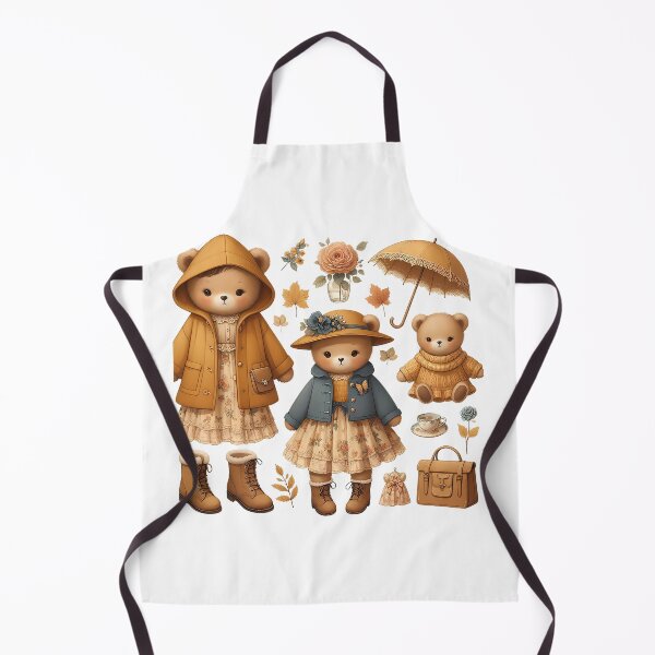 Item preview, A0572 Vintage Tea Time with Teddy Bears – Charming Collectible Decor, Perfect Gift for Tea Lovers, Elegant Teddy Bear Figurine, Premium Design designed and sold by angieart68.