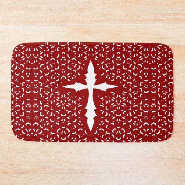 Item preview, Minimal Floral Cross Design – Elegant white Christian Art for Faith-Based Apparel and Decor designed and sold by ZechJohnRB.