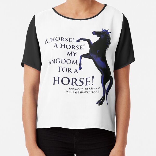 My Kingdom For a Horse William Shakespeare Quote Poster, Zazzle