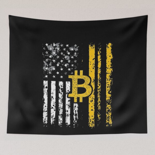 Item preview, Bitcoin America flag,Vintage Bitcoin logo designed and sold by SOUFIANE1991.