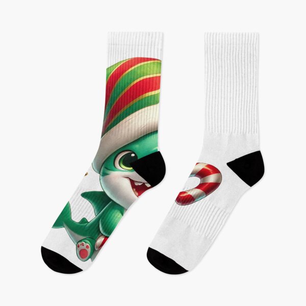 Item preview, Adorable Christmas Shark with Candy Cane designed and sold by Ideaunluck-shop.