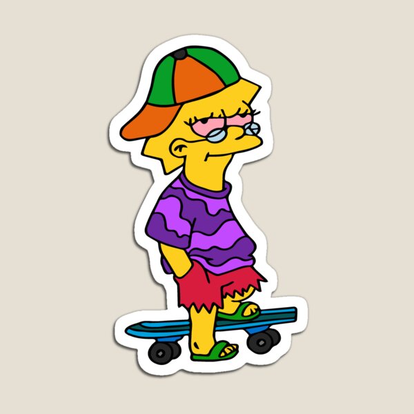 Stoned Lisa Magnet
