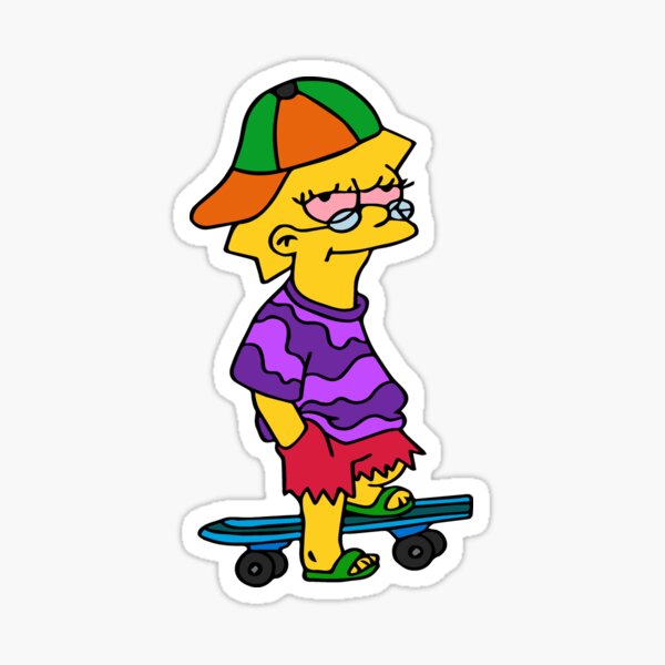 Stoned Lisa Sticker