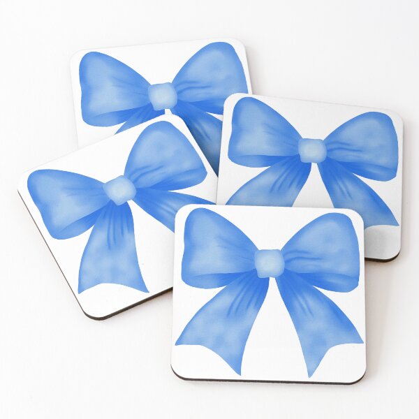Item preview, Blue watercolor bow designed and sold by Coastal Garden Design Studio.