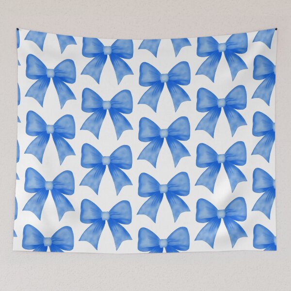 Item preview, Blue watercolor bow designed and sold by Coastal Garden Design Studio.