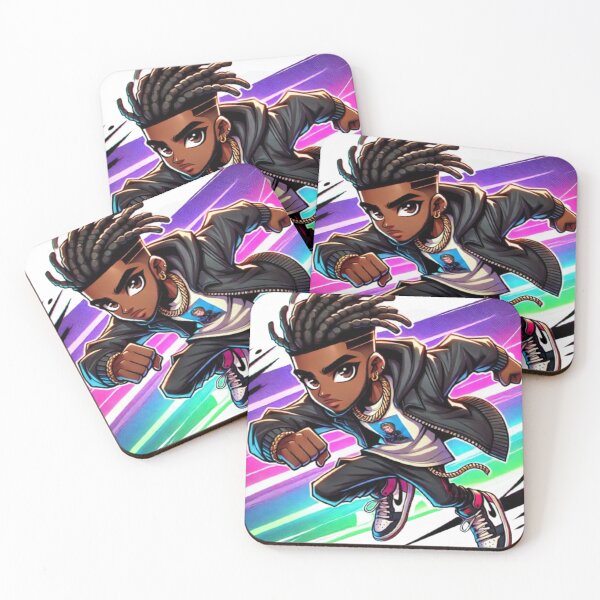 Item preview, Black Anime Hero designed and sold by MomentsbyMo.