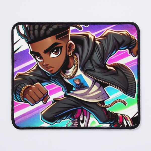 Item preview, Black Anime Hero designed and sold by MomentsbyMo.