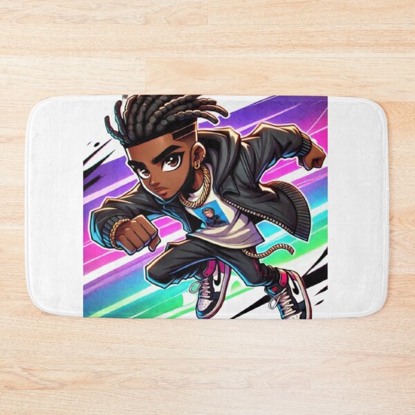 Item preview, Black Anime Hero designed and sold by MomentsbyMo.