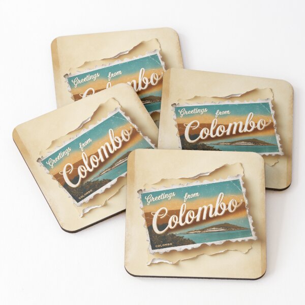 Item preview, Greetings from Colombo Sri Lanka Vintage Travel Retro Postcard Design designed and sold by TravelPostcardGems.