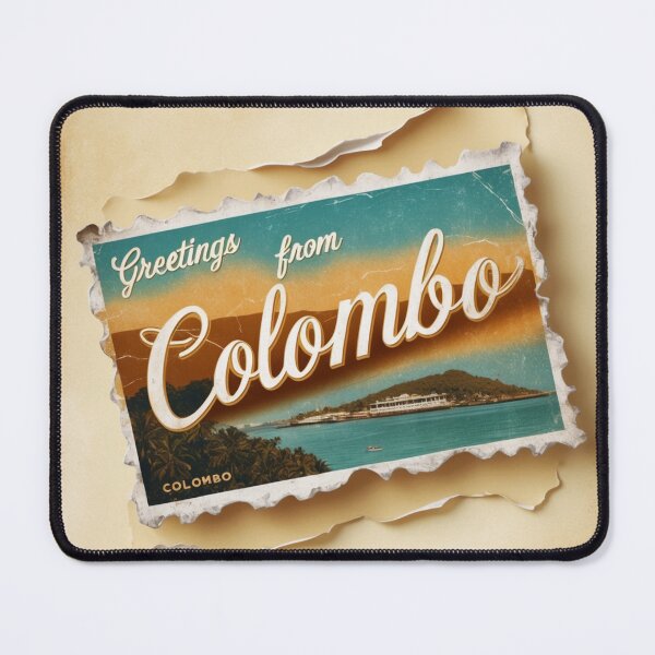 Item preview, Greetings from Colombo Sri Lanka Vintage Travel Retro Postcard Design designed and sold by TravelPostcardGems.