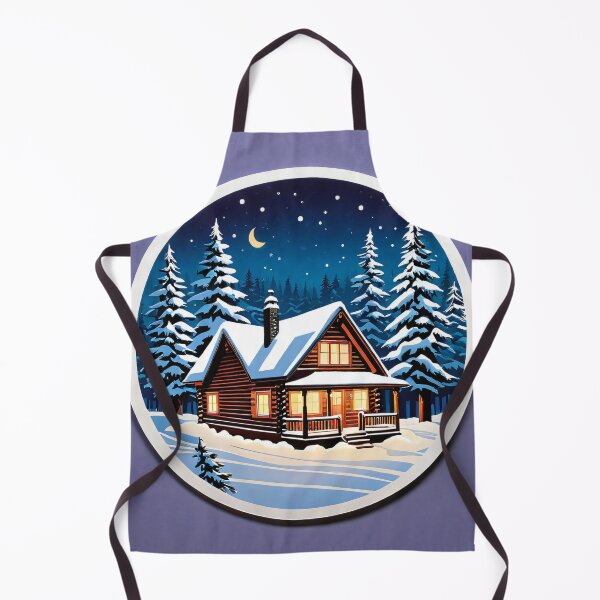 Item preview, Cute Winter Christmas Holiday Woden House Design designed and sold by Cookbeat.