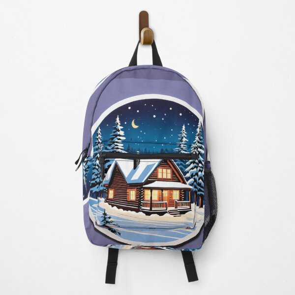 Item preview, Cute Winter Christmas Holiday Woden House Design designed and sold by Cookbeat.