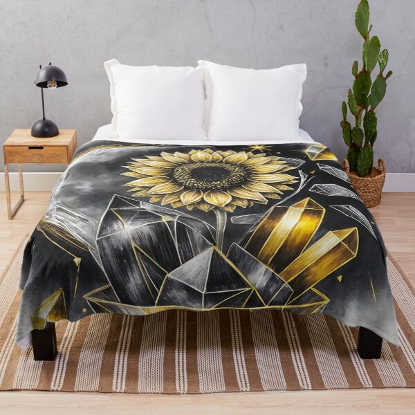 Item preview, Kintsugi Crystal Moon and Sunflower, Ai Generated Art  designed and sold by ACC .