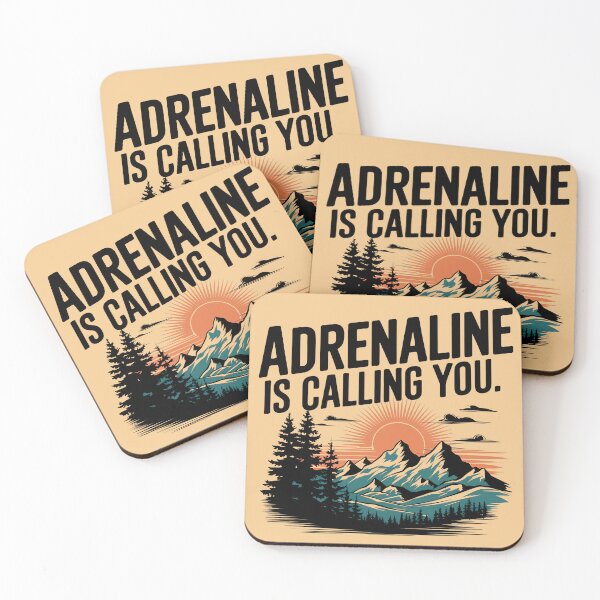 Item preview, Vintage Adrenaline-Inspired Mountain Landscape Graphic Design – Bold Outdoor Adventure Art designed and sold by marvinismyname.