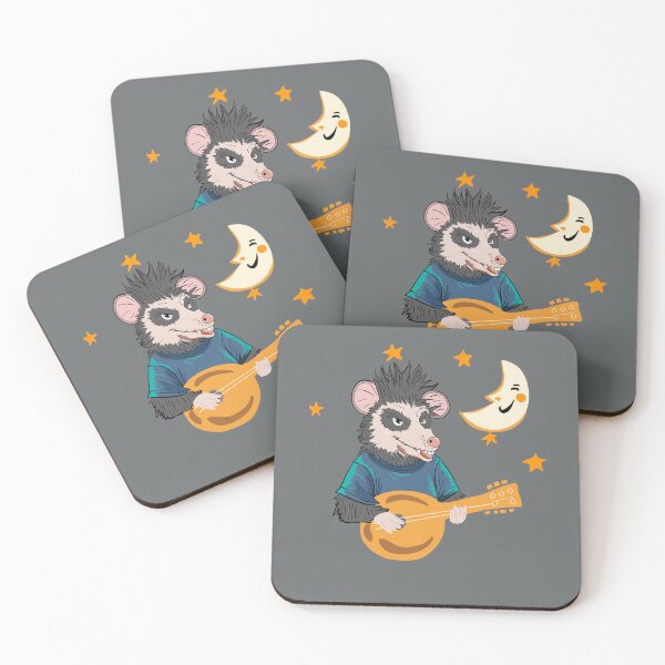 Item preview,  Funny Opossum Playing Banjo designed and sold by box-artshop.