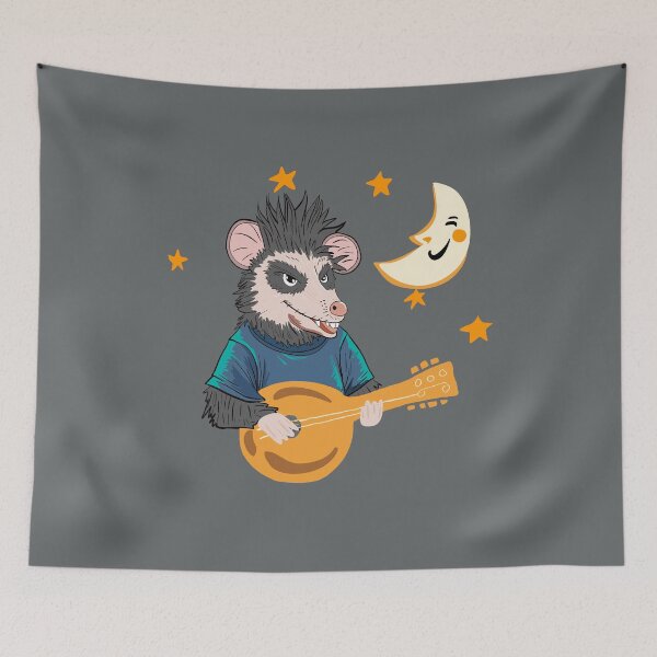 Item preview,  Funny Opossum Playing Banjo designed and sold by box-artshop.