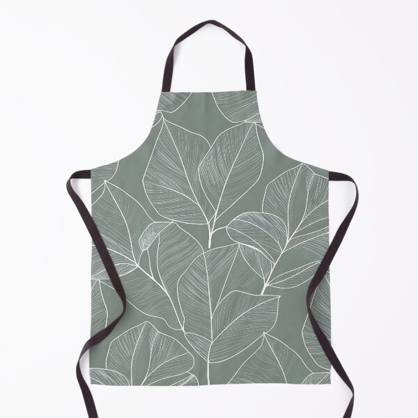 Item preview, Monochrome leaf pattern designed and sold by Haji Kamora.