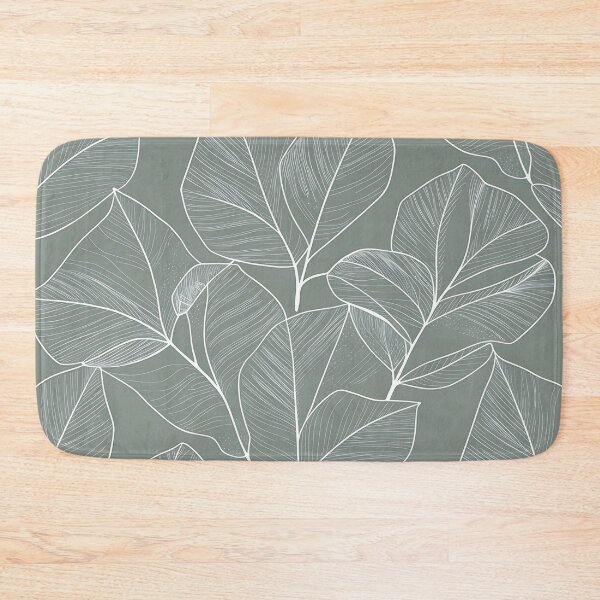 Item preview, Monochrome leaf pattern designed and sold by Haji Kamora.