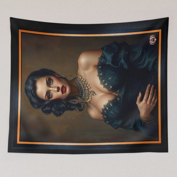 Item preview, A Timeless Classic Portrait of Glamour, Sophistication, And Beauty Stunning AI Concept Art by Xzendor7 designed and sold by Xzendor7 Digital Art Creations.
