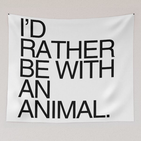 Item preview, I'd Rather Be With an Animal designed and sold by Starving  Artist.