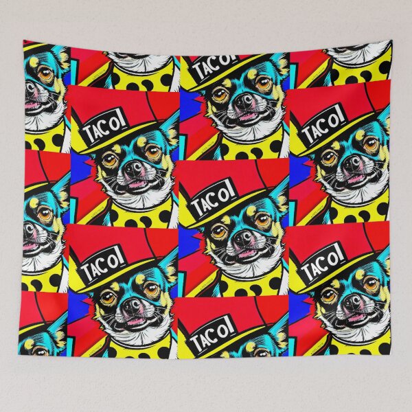 Item preview, Taco the Cute Colorful Yo Quiero Taco Bell Chihuahua Taco Bell Dog  designed and sold by Earth Nature Creations.