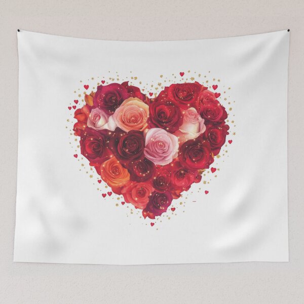 Item preview, Love’s Glow: Sparkling Rose Heart Valentine's Day designed and sold by SakkharinT-Cad.
