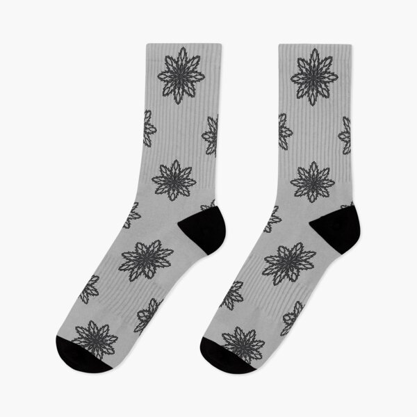 Item preview, Pattern of black snowflakes "Inspiration" designed and sold by Cherevan.
