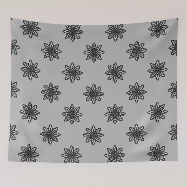 Item preview, Pattern of black snowflakes "Inspiration" designed and sold by Cherevan.