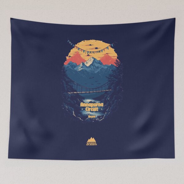 Item preview, Annapurna Circuit - Nepal | Iconic Trails and Peaks Series designed and sold by WanderUpNorth.