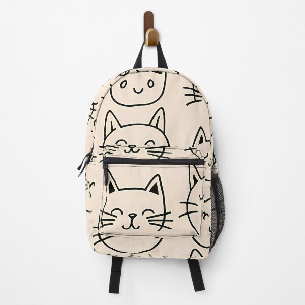 Item preview, Adorable cat doodles pattern designed and sold by Haji Kamora.