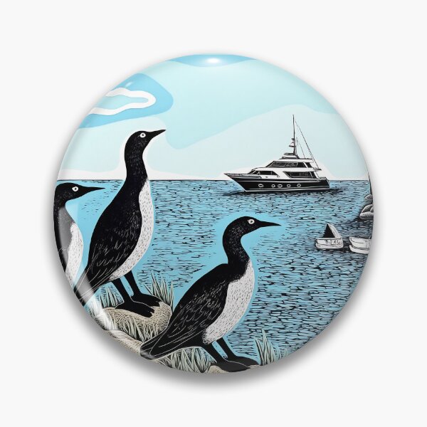Item preview, Cormorants in seascape designed and sold by DJVYEATES.