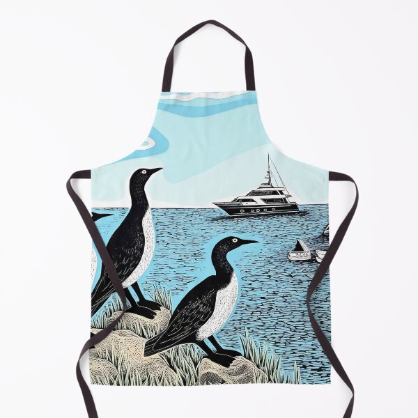 Item preview, Cormorants in seascape designed and sold by DJVYEATES.