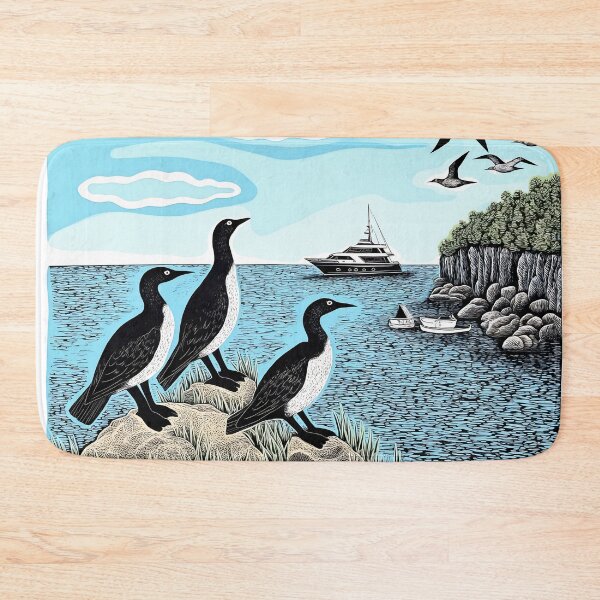 Item preview, Cormorants in seascape designed and sold by DJVYEATES.