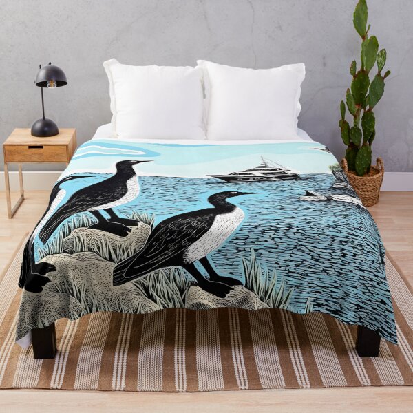 Item preview, Cormorants in seascape designed and sold by DJVYEATES.