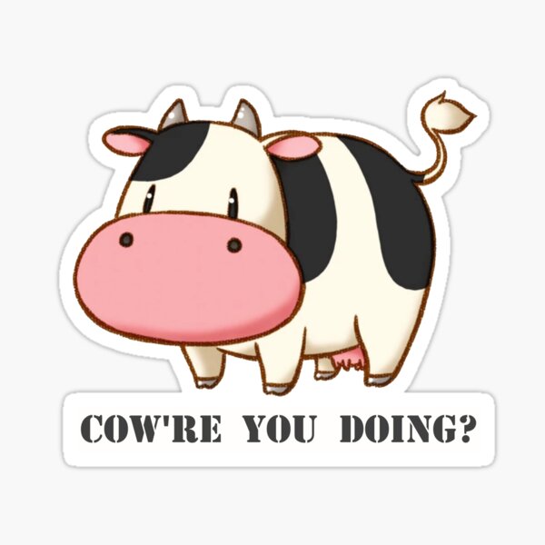 Cow Games Stickers Redbubble - evil cow 2 roblox