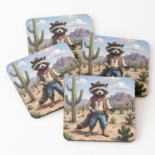 Item preview, Wild West Racoon designed and sold by SavageLegion.